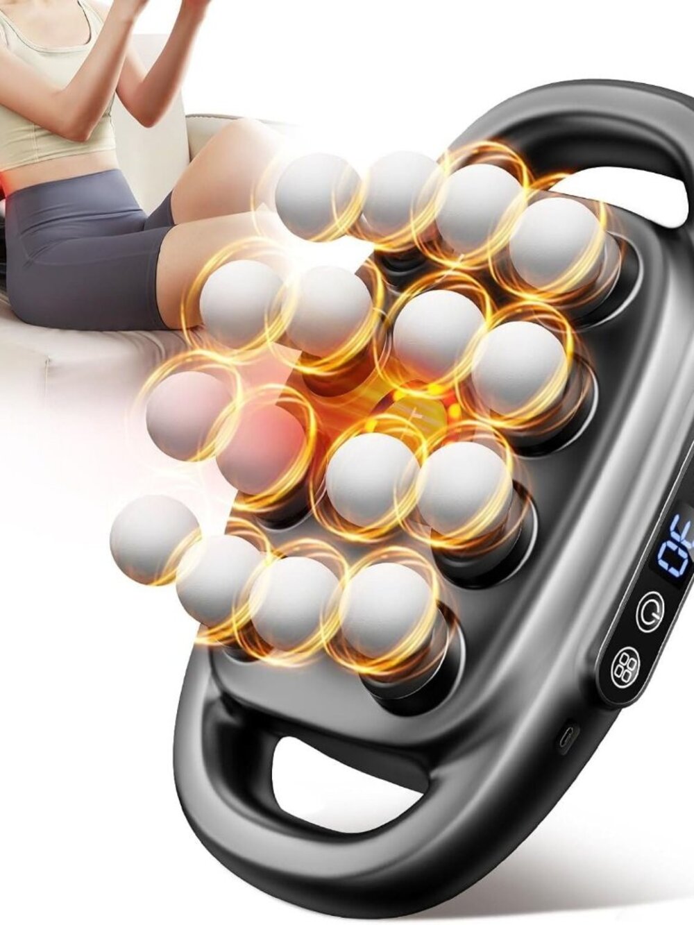 VTT 16 head massage gun deep tissue, Percussion Muscle Massager with 16 Heads, 3